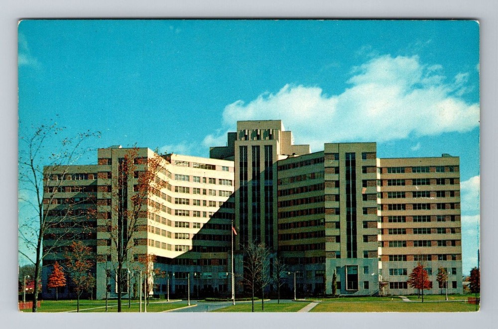 Albany NY-New York, Veterans Hospital, Vintage Postcard