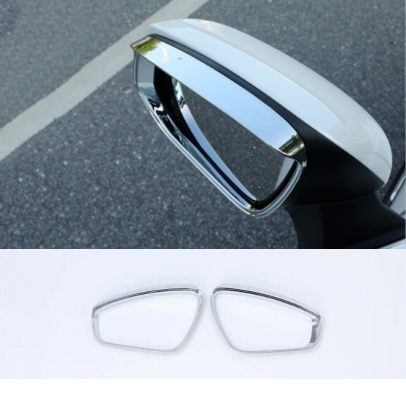 For Volkswagen ID.4 2021-24 Chrome Rearview Mirror Rain Board Eyebrow cover trim