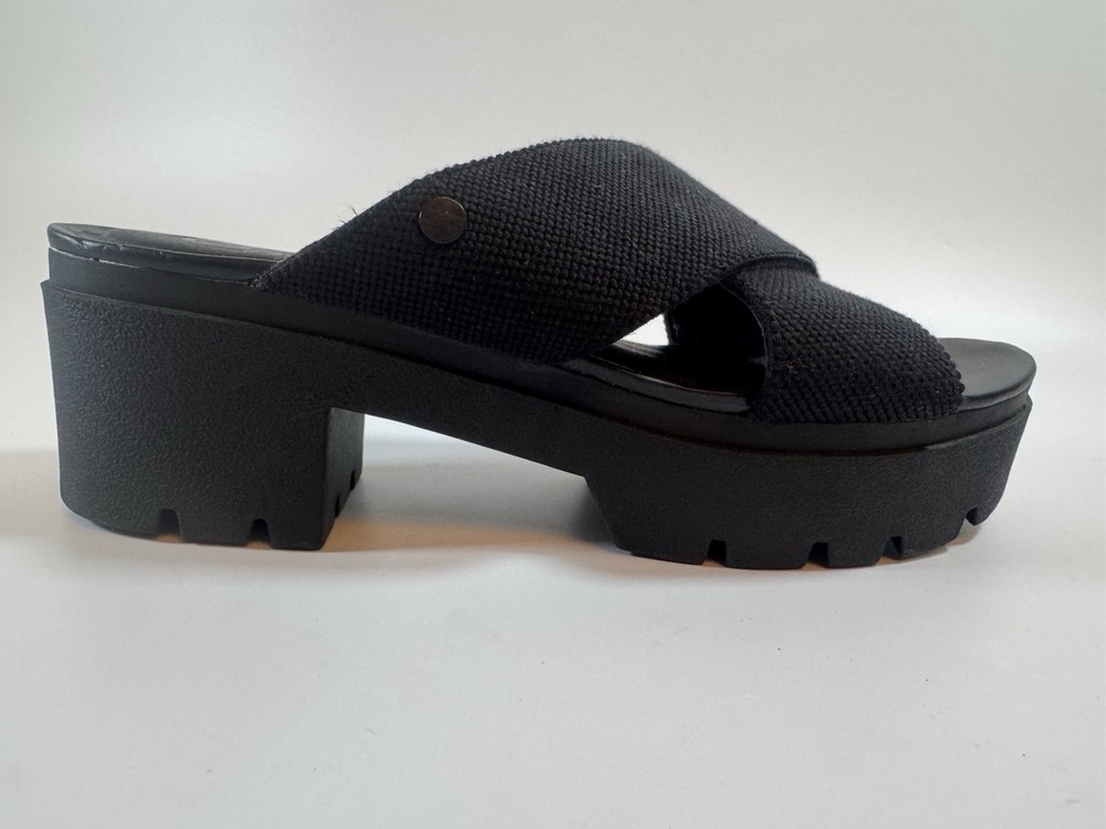 Women's Steve Madden Chunky Platform Black Sandals Size 9