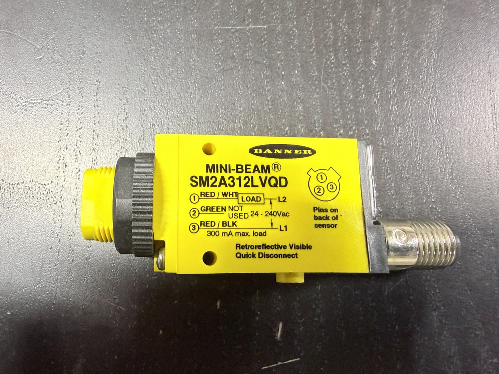 Banner Sm2A312Lvqd Sensor (Used) -Item#850