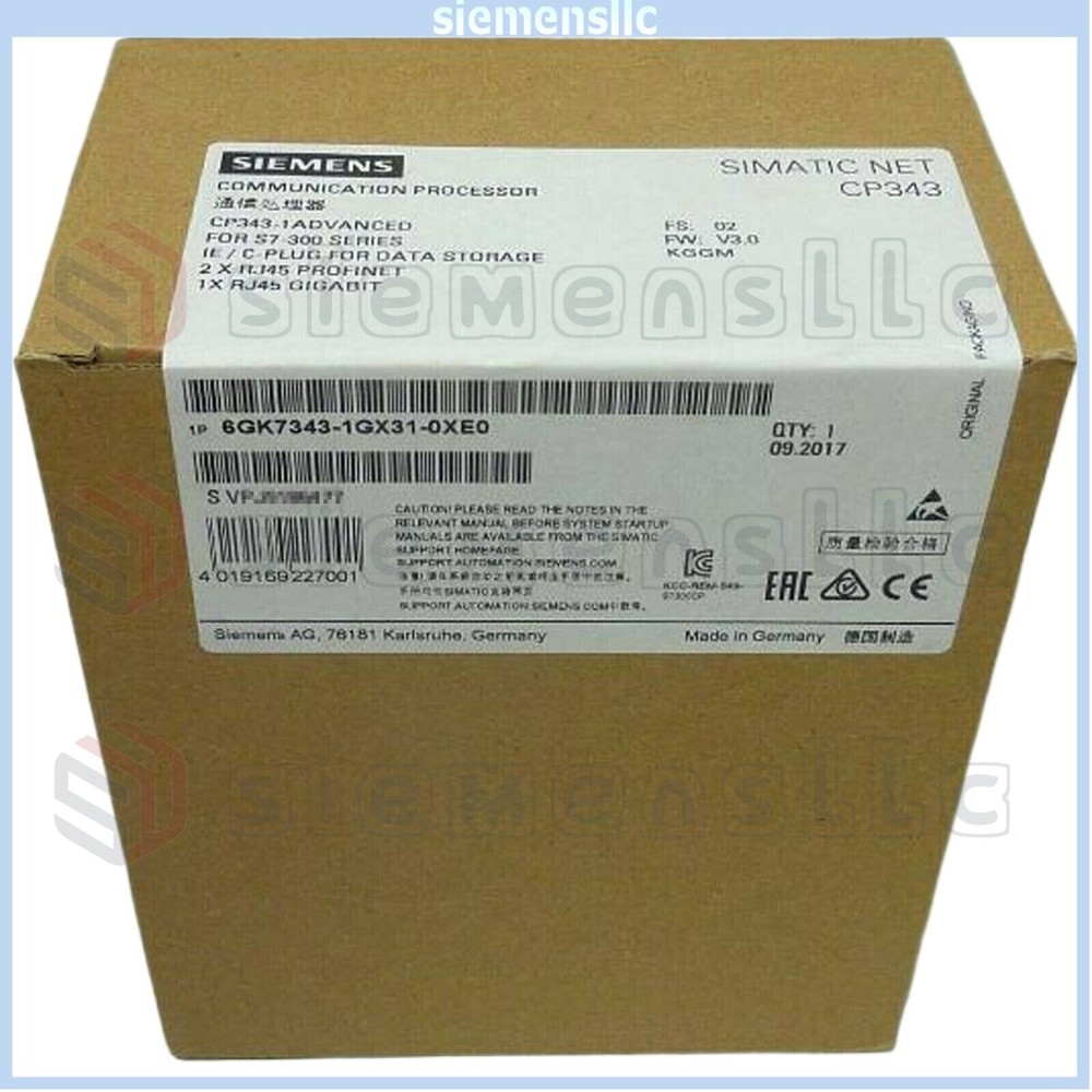 6GK7343-1GX31-0XE0 Siemens Communication Processor Expedited Shipping New GQ