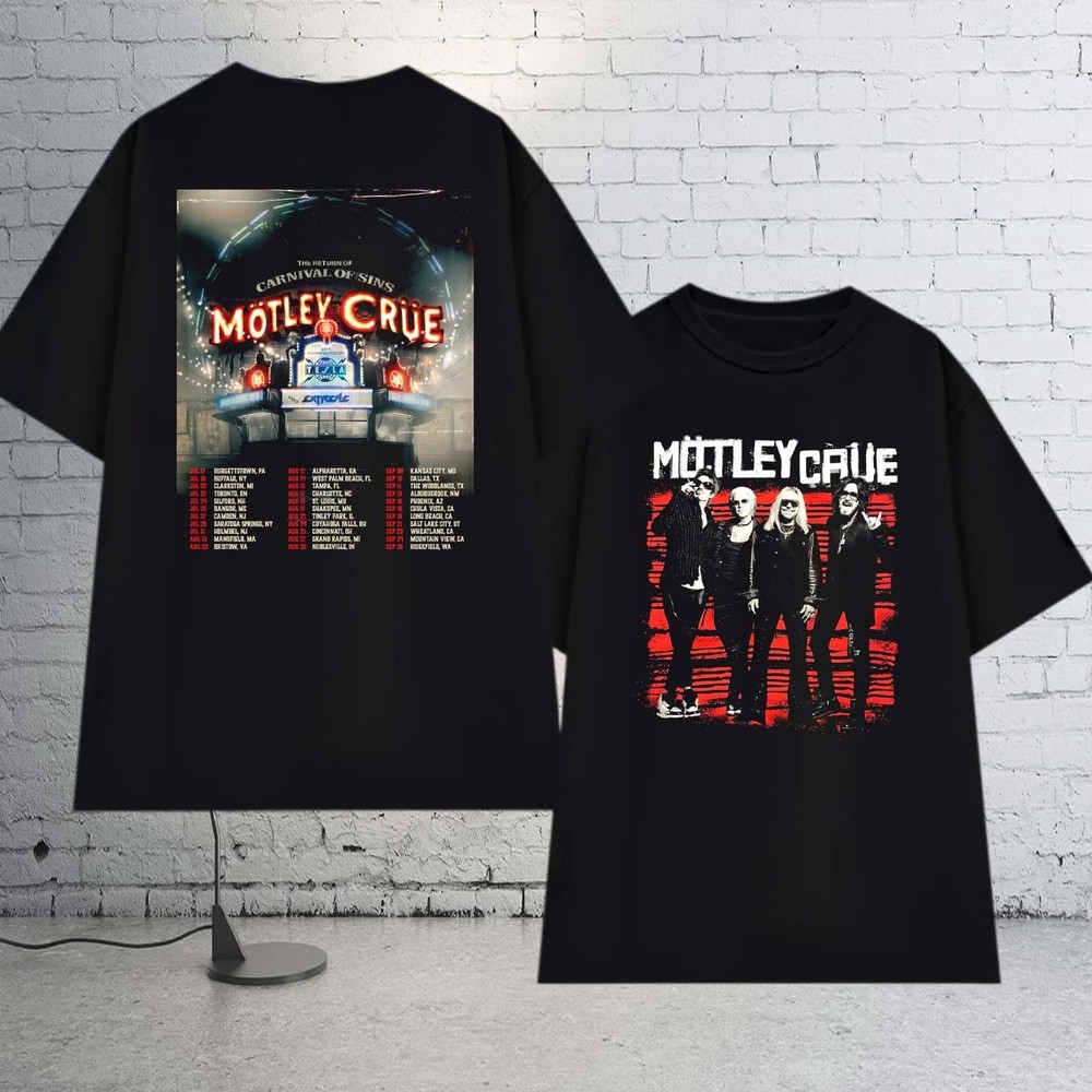 Motley Crue Carnival of Sins Shirt Motley Crue Tour 2026 Unisex T-Shirt
