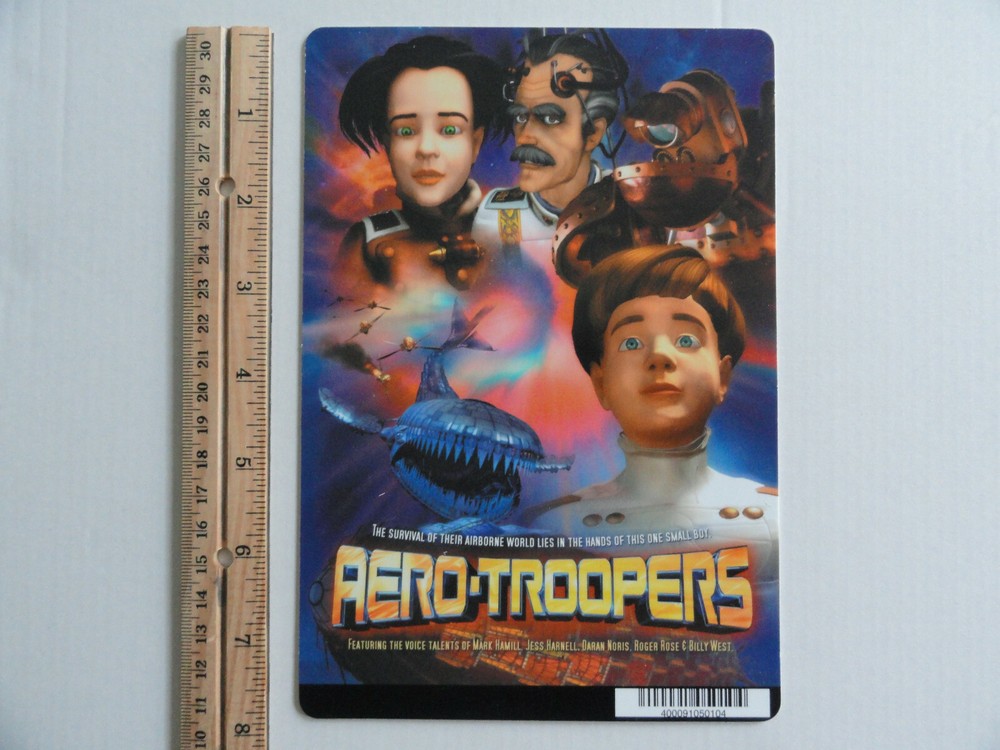 AERO-TROOPERS - BLOCKBUSTER VIDEO SHELF BACKER CARD 5.5