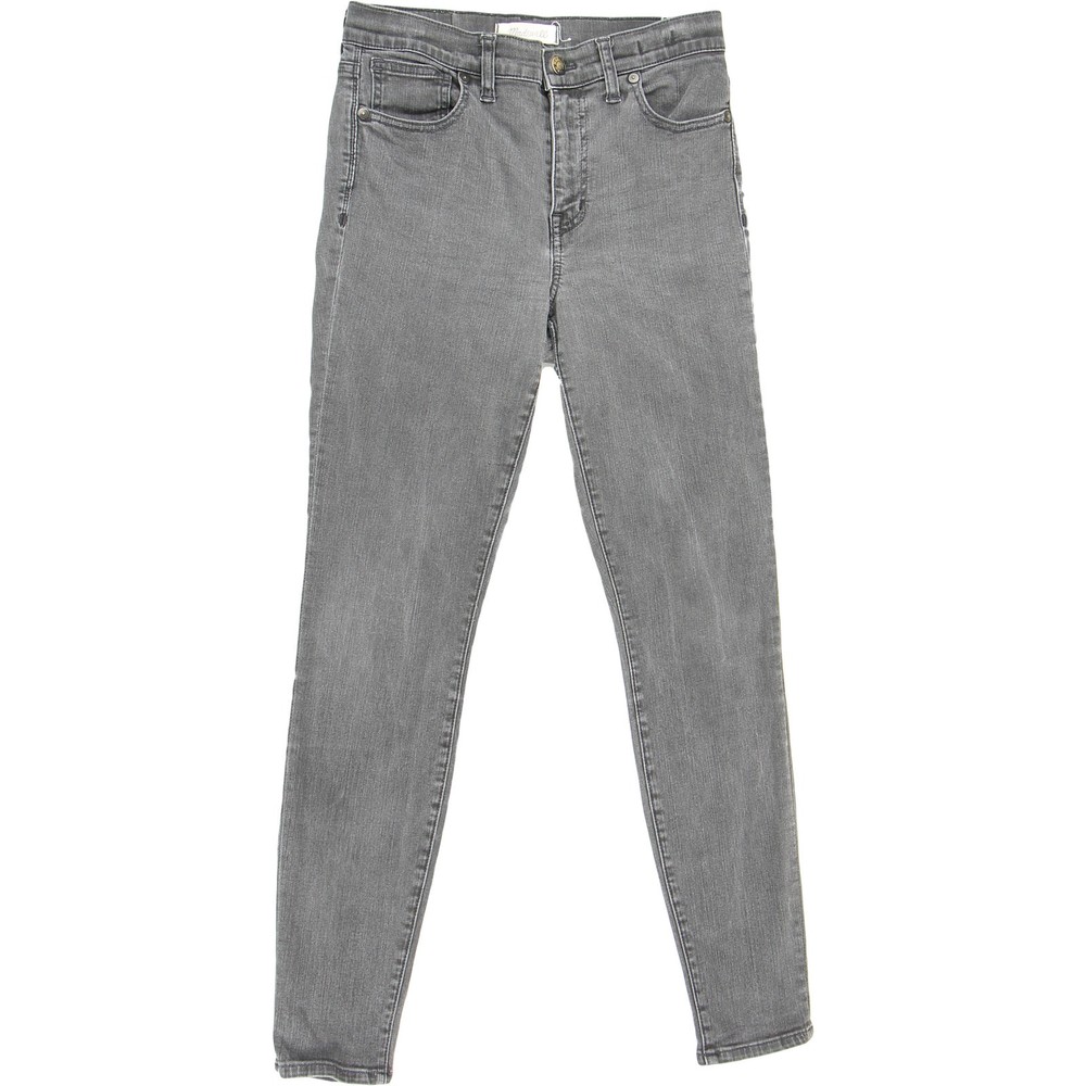 Madewell High Rise Skinny Jeans in Black Size 28 9-Inch Inseam