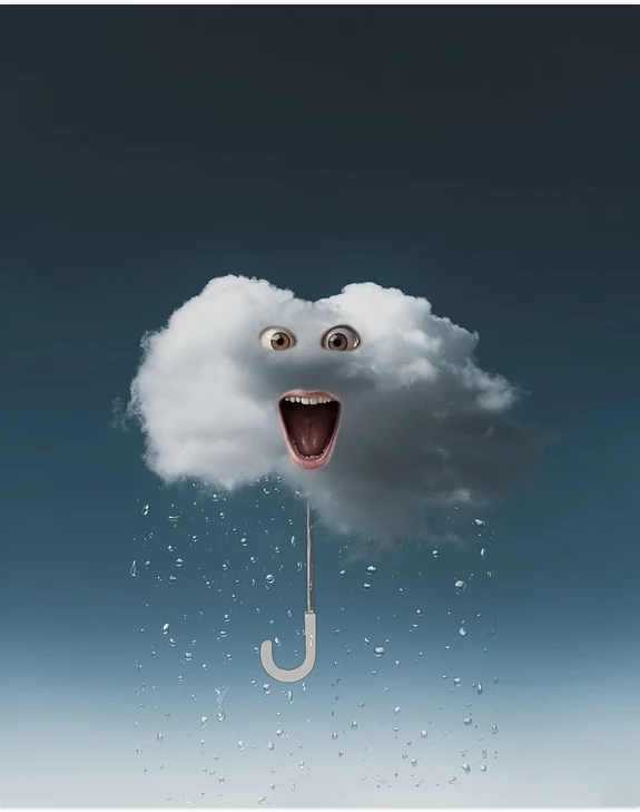 High-quality handpainted oil on canvas artwork titled Umbrella