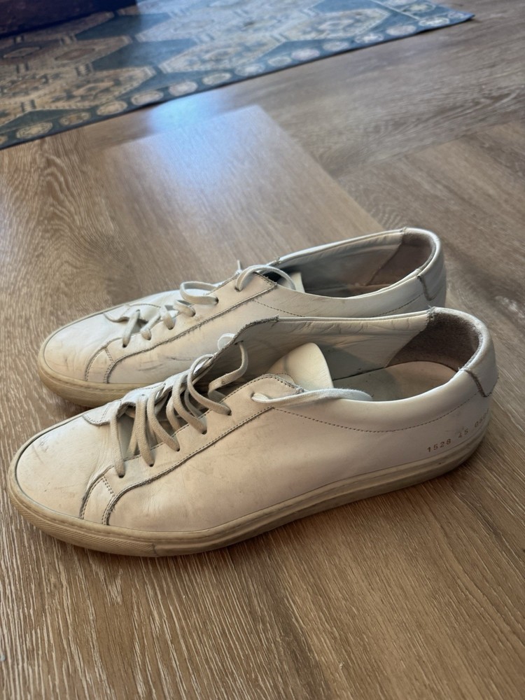 Common Projects Men's Achilles Sneaker Shoes - White Size EU 45/US 12-image