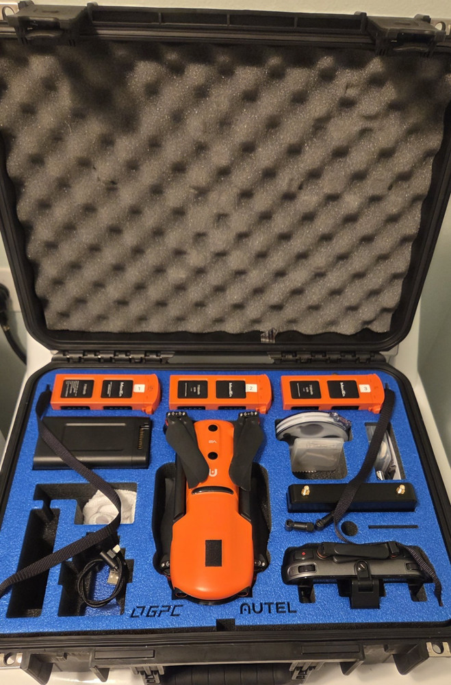 Autel Robotics EVO II Professional Drone 6K Camera Kit Controller Batteries Case