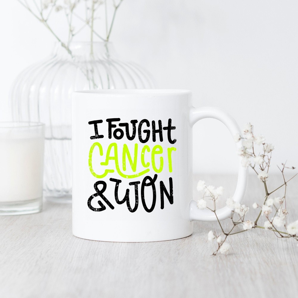 Lymphoma Cancer I Fought And Won Mug Lymphoma Cancer Survivor Gift Lymphoma
