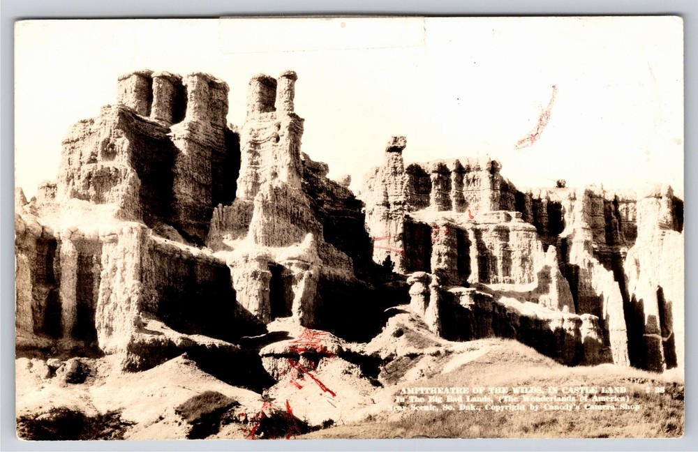 RPPC~South Dakota~Amphitheatre Of The Wilds In Castle Land~Real Photo Postcard