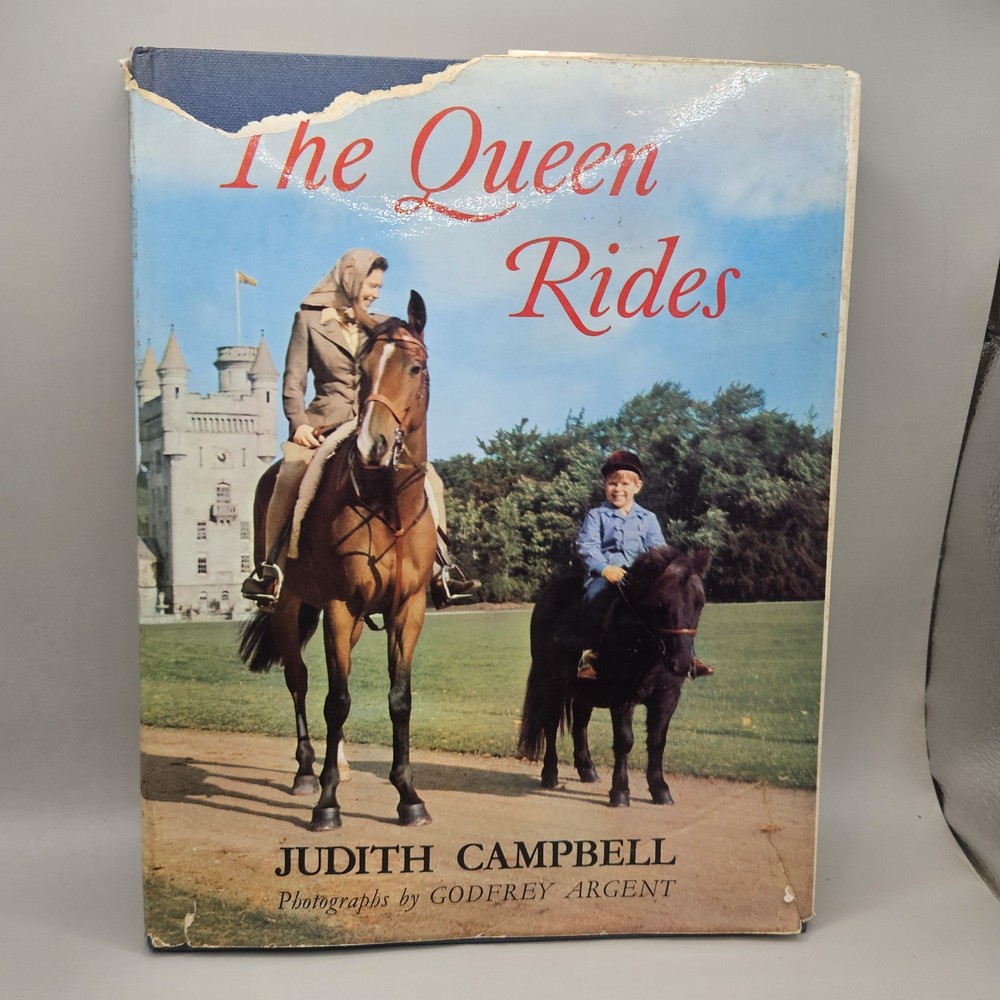 Vintage 1965 The Queen Rides Book British Royalty Elizabeth