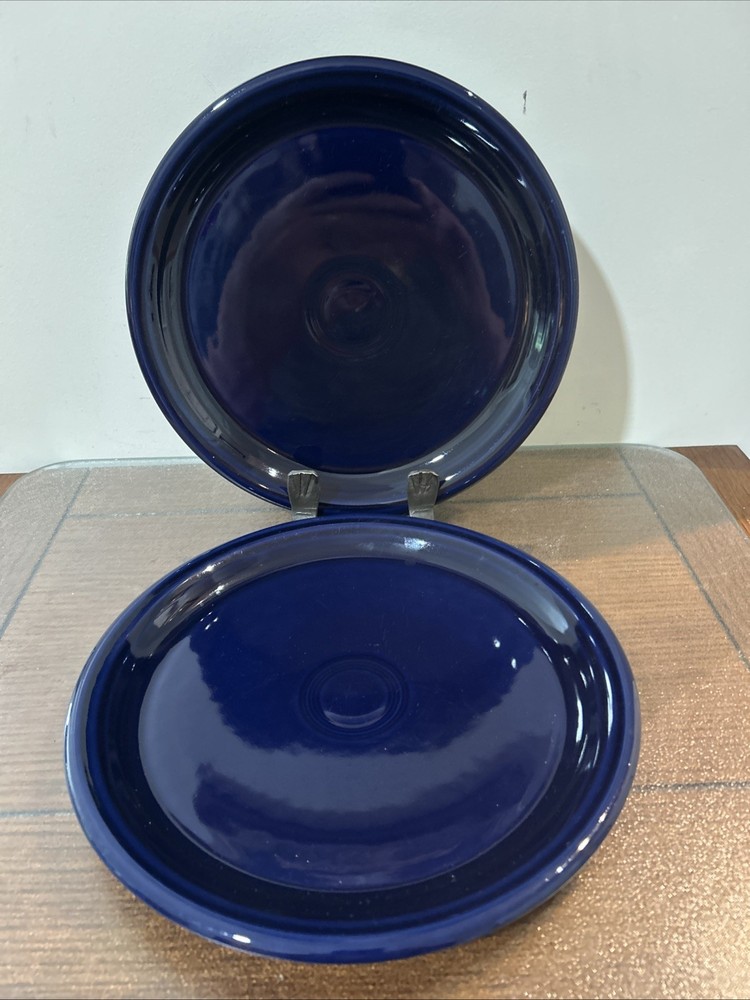 Homer Laughlin Fiestaware FIESTA COBALT BLUE-  Lot of 2 Dinner Plates