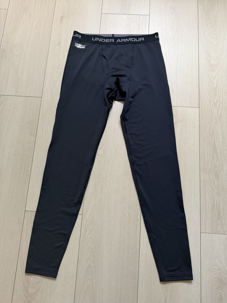 Under Armour Men's Compression Pants Size L Black ColdGear Tactical Polyester