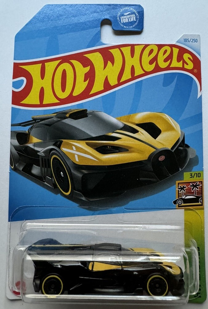 2024 Hot Wheels HW EXOTICS 3/10 Bugatti Bolide 185/250 (Black & Yellow)