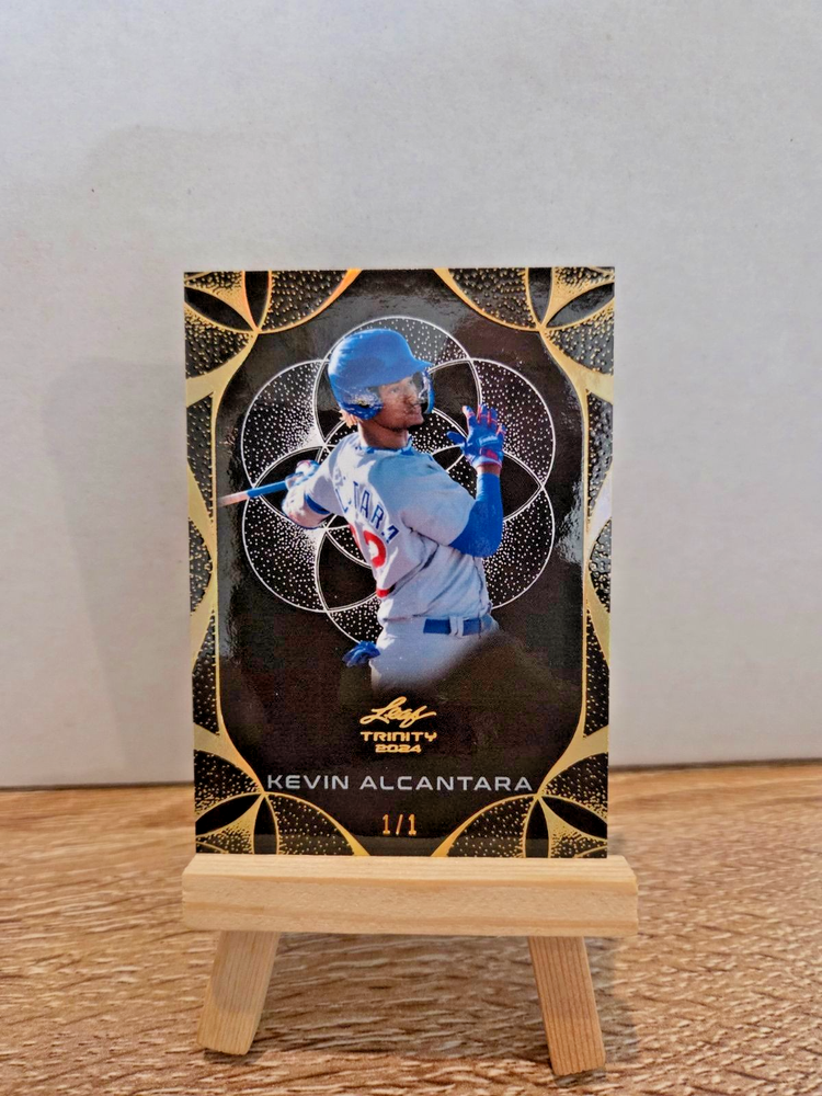 Kevin Alcantara Rookie - 2024 Leaf Trinity Black Gold #126 1/1