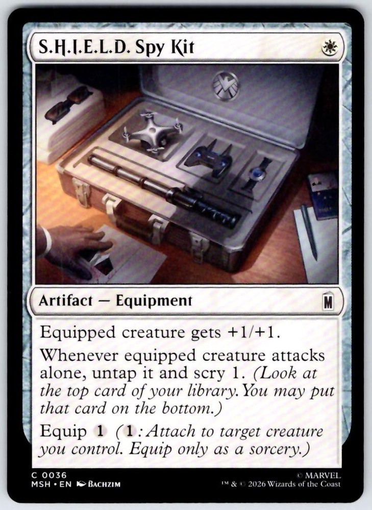 S.H.I.E.L.D. Spy Kit 36 Common Marvel Super Heroes Magic: The Gathering NM