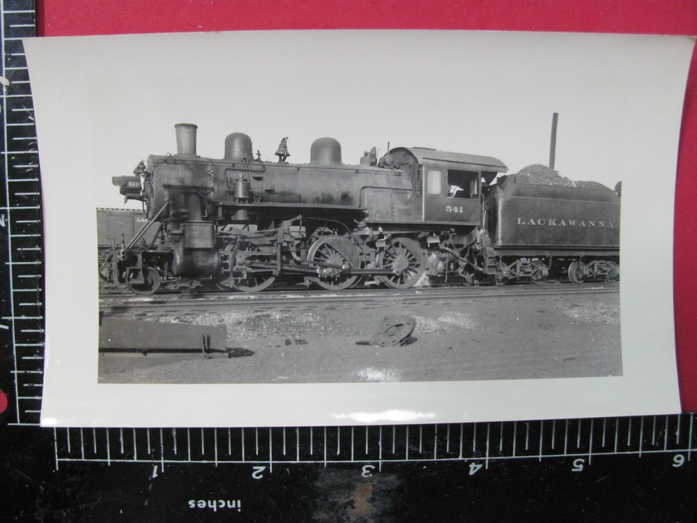 DELAWARE LACKAWANNA & WESTERN RAILROAD LOCOMOTIVE #541 ORIG PHOTO 1940s NY or NJ