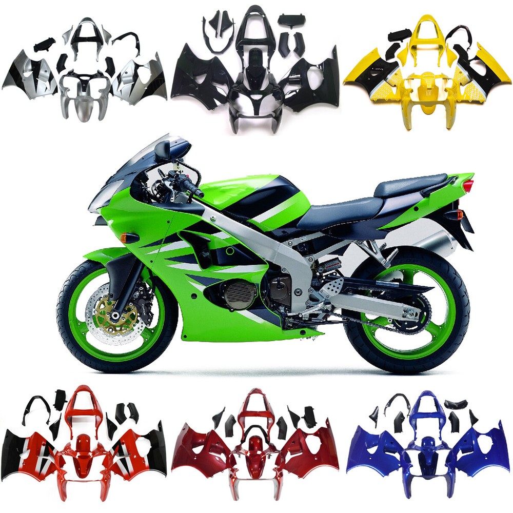ABS Bodywork For Kawasaki Ninja ZX6R 2000-2002 ZZR600 2005-08 Fairings Body Kits
