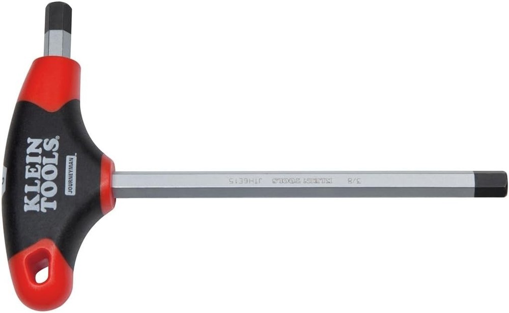 Klein Tools JTH6E15 3/8-Inch Hex Key with Journeyman 6-Inch Length, Black