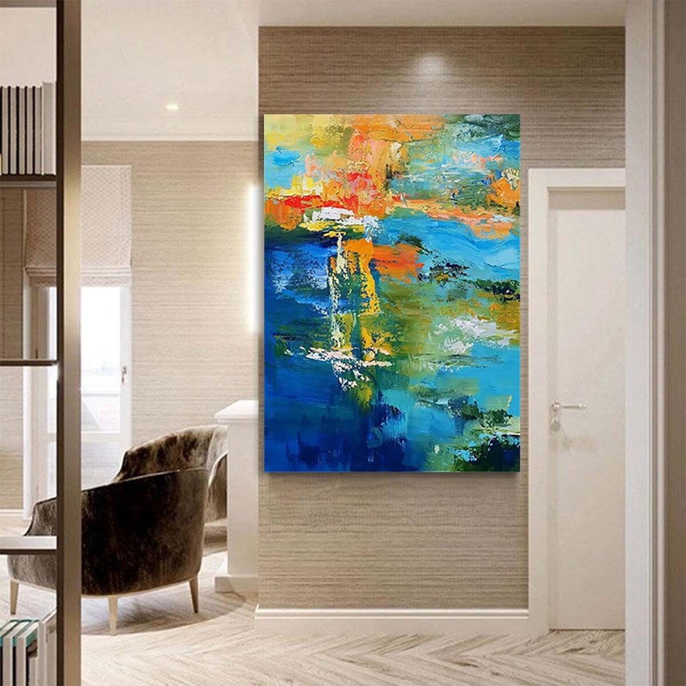 Handmade Art Oil Painting Wall Decor Picture Modern Abstract Image Hanging