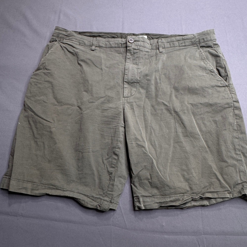 Goodthreads Mens Khaki Chino Shorts Size 42 Flat Front Casual Everyday