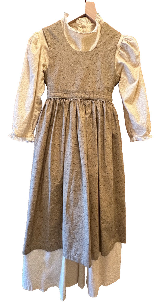 Laura Ingalls Wilder Little House Costume Dress & Apron - Approx Kids Girls 8-10