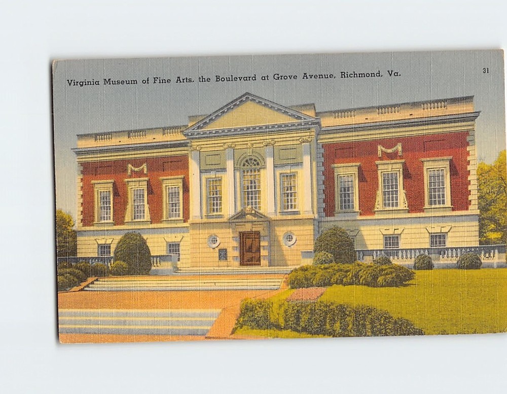 Postcard Virginia Museum of Fine Arts the Boulevard Richmond Virginia USA