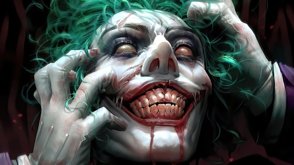 Joker Smile DC Metal Art Print Comics Poster 8in x 12in Lot Up
