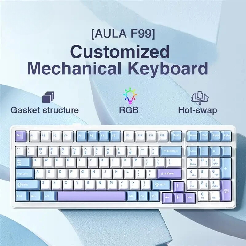 Hot Gaming Mechanical Keyboard Three Mode 2.4g Wireless Bluetooth Wired Hot Swap