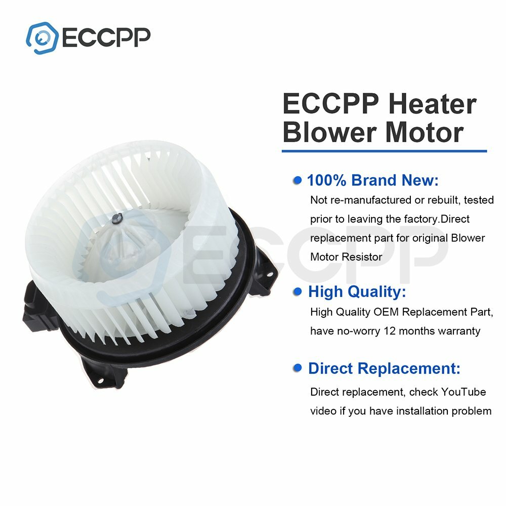 HVAC Heated 700203 Blower Motor with Fan for 2011 12 13 14-17 Ram 1500 2500 3500