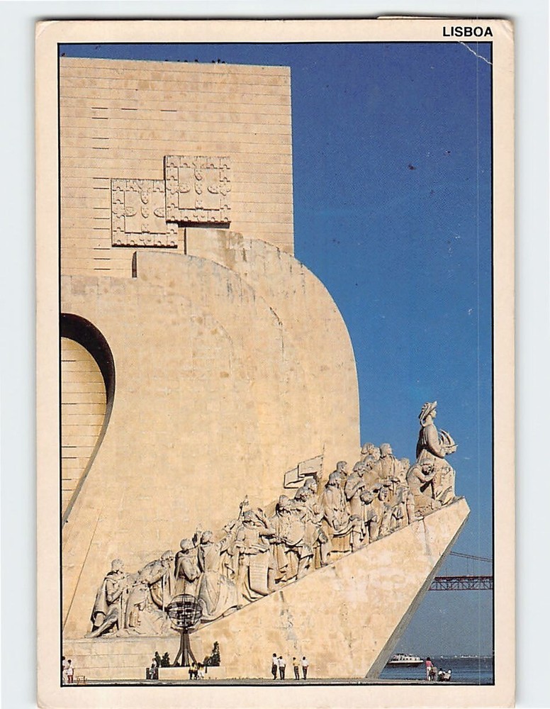 Postcard Descobrimentos Monument Lisbon Portugal