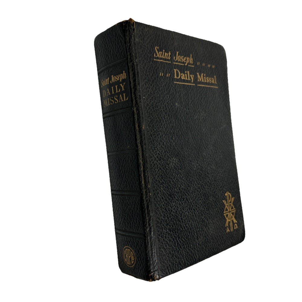 1950 SAINT JOSEPH DAILY MISSAL Prayers of Catholic Church Daily Mass Hugo Hoever
