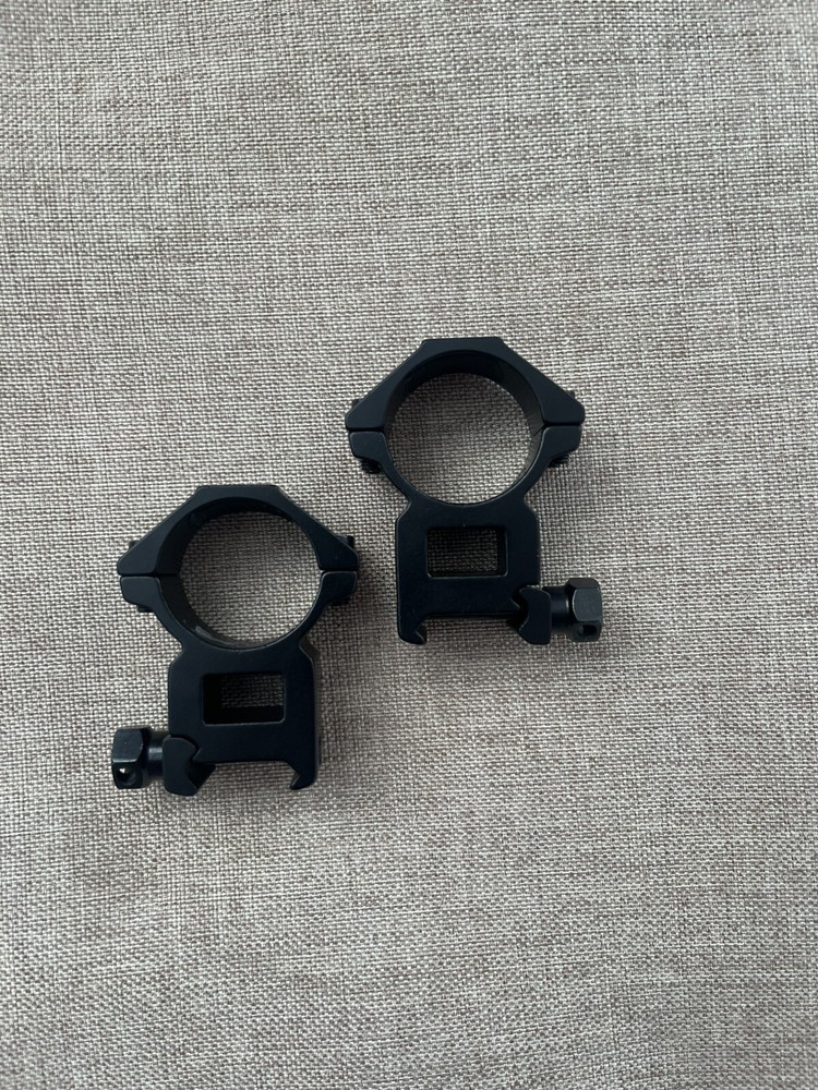 30mm Scope Rings - HIGH - Picatinny Mount