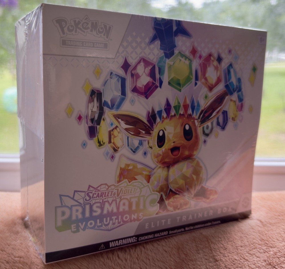 🔥Pokémon ETB Scarlet & Violet Prismatic Evolutions Eevee🔥FACTORY SEALED🔥