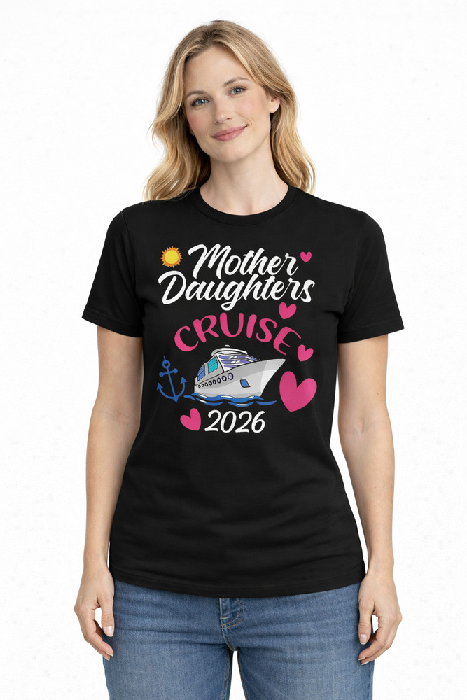 Women's Cruise 2026 T-Shirt Nautical Ship Vacation Matching Graphic Tee