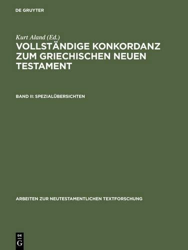 Kurt Aland Spezialübersichten (Hardback)