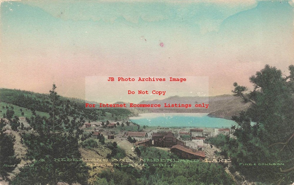 CO, Nederland, Colorado, City, Nederland Lake Scene, Albertype
