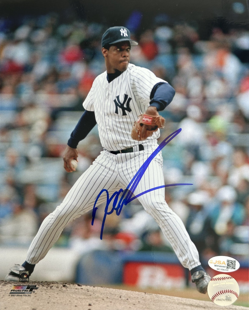 Dwight Doc Gooden Signed New York Yankees 8x10 Baseball Photo AUTO JSAPROBSTEIN is actively accepting consignments !!