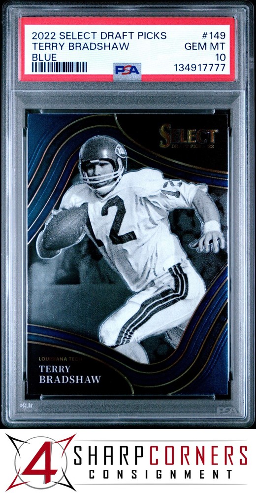 2022 Panini Select Draft Picks Blue #149 Terry Bradshaw Field Level Pop 4 Psa 10Set builders paradise - improve your registry!