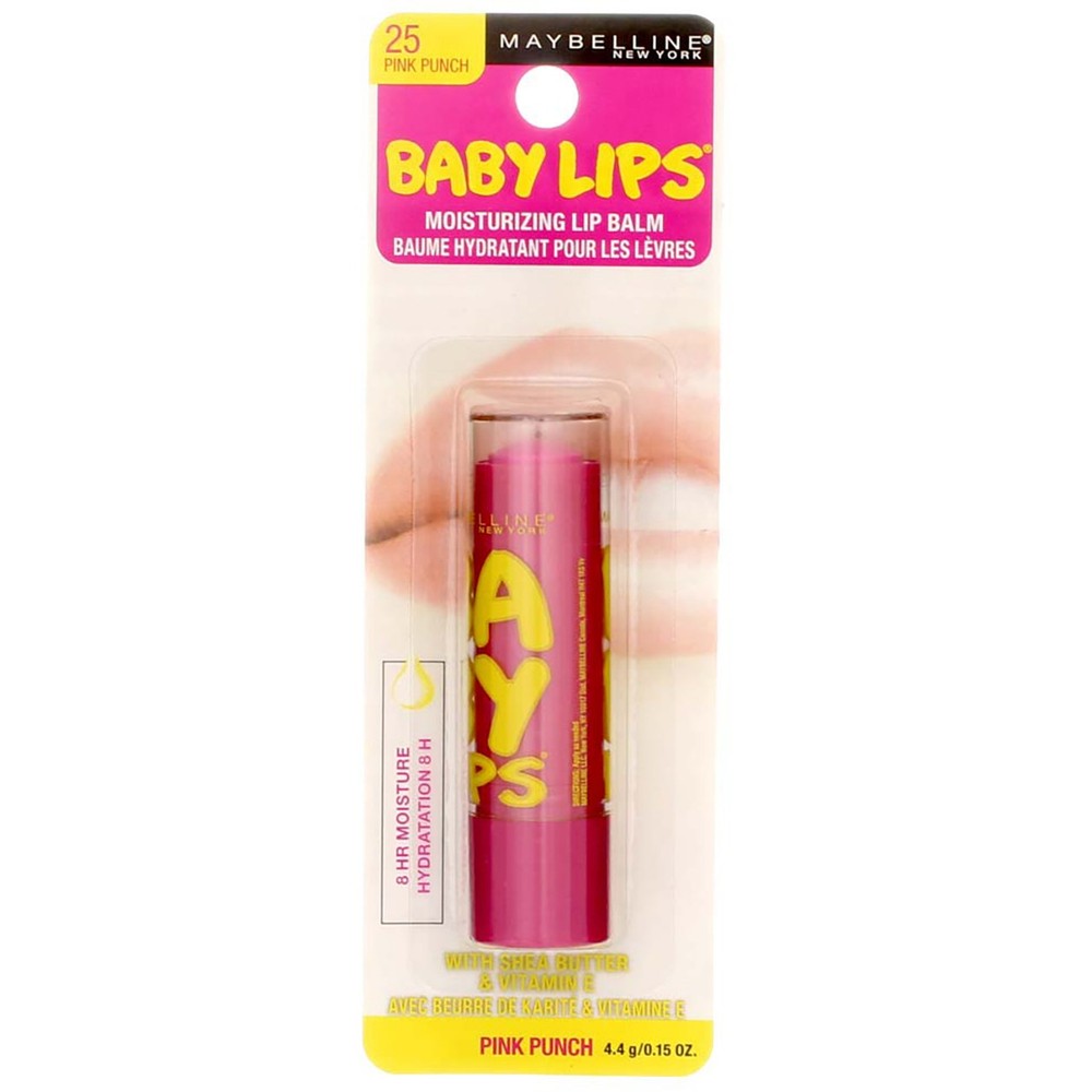 Maybelline Baby Lips Pink Punch Lip Balm 5 Pack - Hydrating & Moisturizing