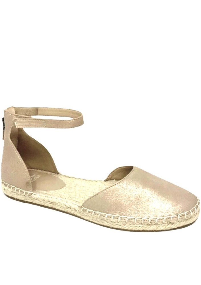 Eileen Fisher Woman's Lala Espadrille Flat Sandals Gold Metallic, Size: 7 M