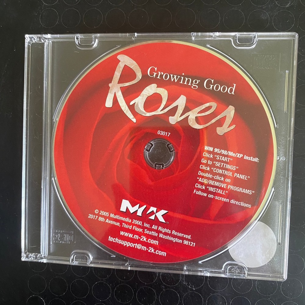 Growing Good Roses Multimedia 2000 CD-ROM Gardening PC Software 2005