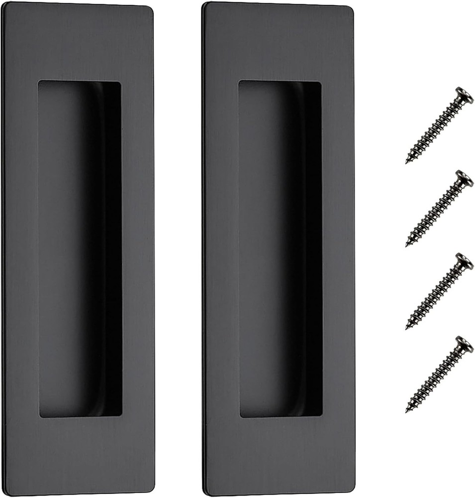 2 Pack Pocket Door Handles Sliding Closet Door Pulls 5.9