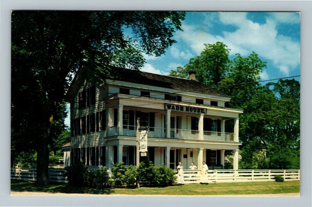 Greenbush WI-Wisconsin, Old Wade House, Exterior, Vintage Postcard