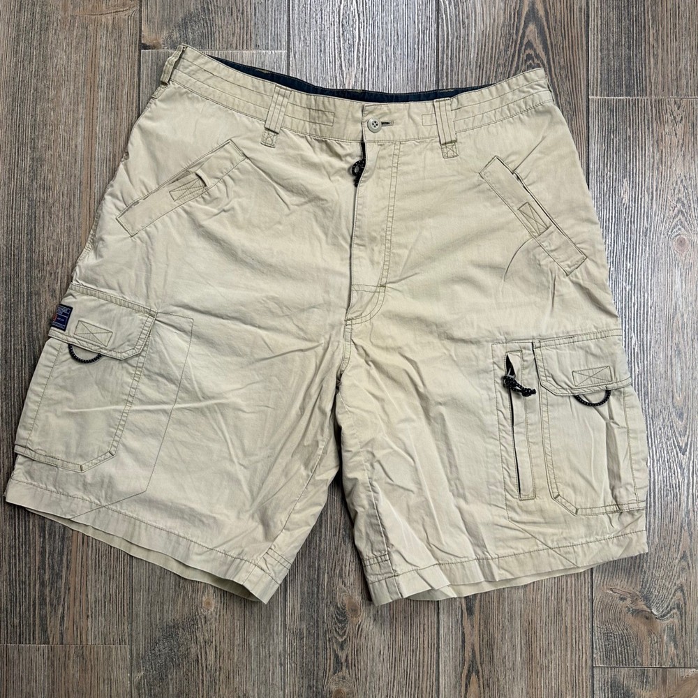American Eagle Outfitters Cargo Shorts Vintage Y2K Mens 36 Khaki Utility