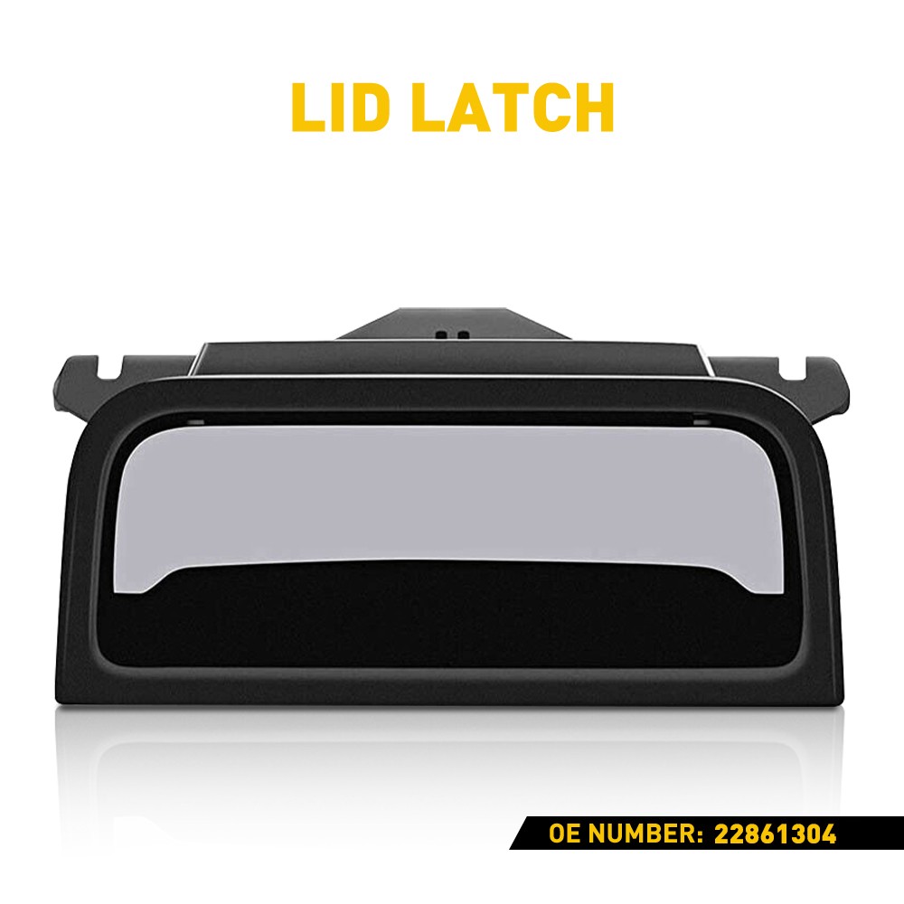 Black Console Rest Lid Center Arm Fit Latch For 14-20 Chevy GMC Silverado Yukon