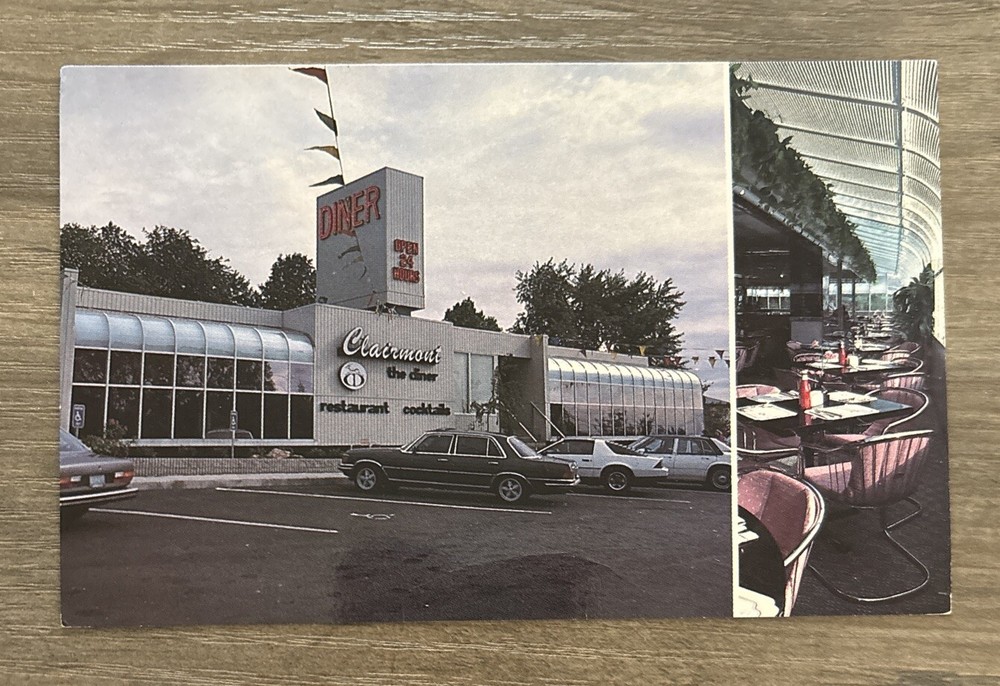 Clifton New Jersey Clairmont Restaurant Diner N.J. Postcard Advertising