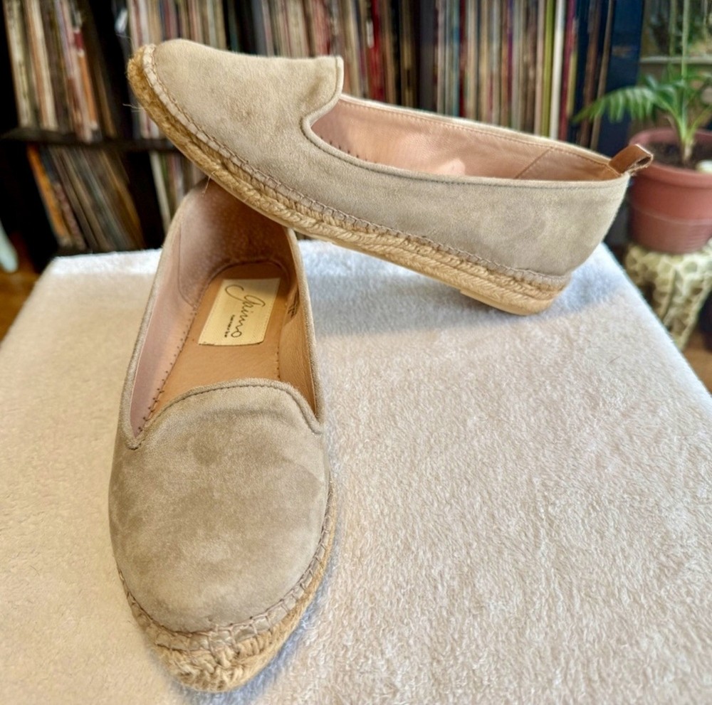 Gaimo Anthropologie Espadrilles 7.5 Women’s | Suede Leather Flats Handmade Spain