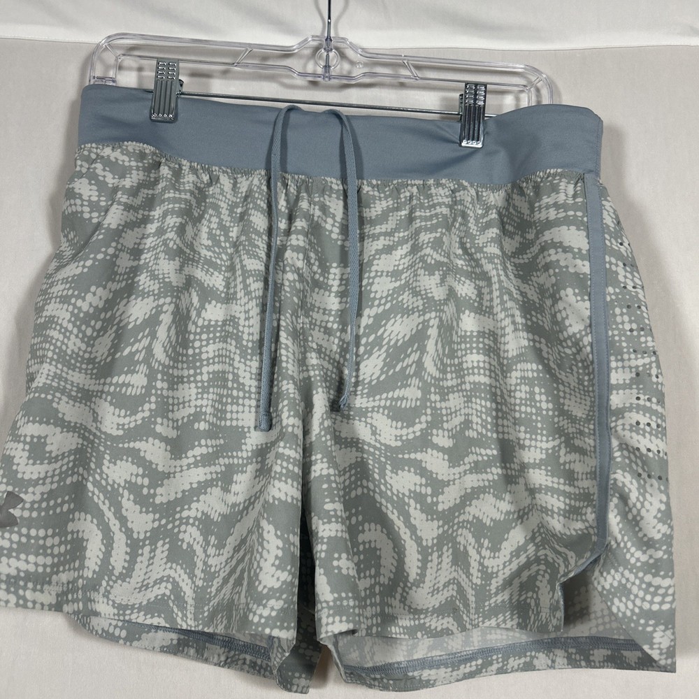 Under Armour Gray Athletic Shorts Men’s Large HeatGear Workout – Pre-Owned