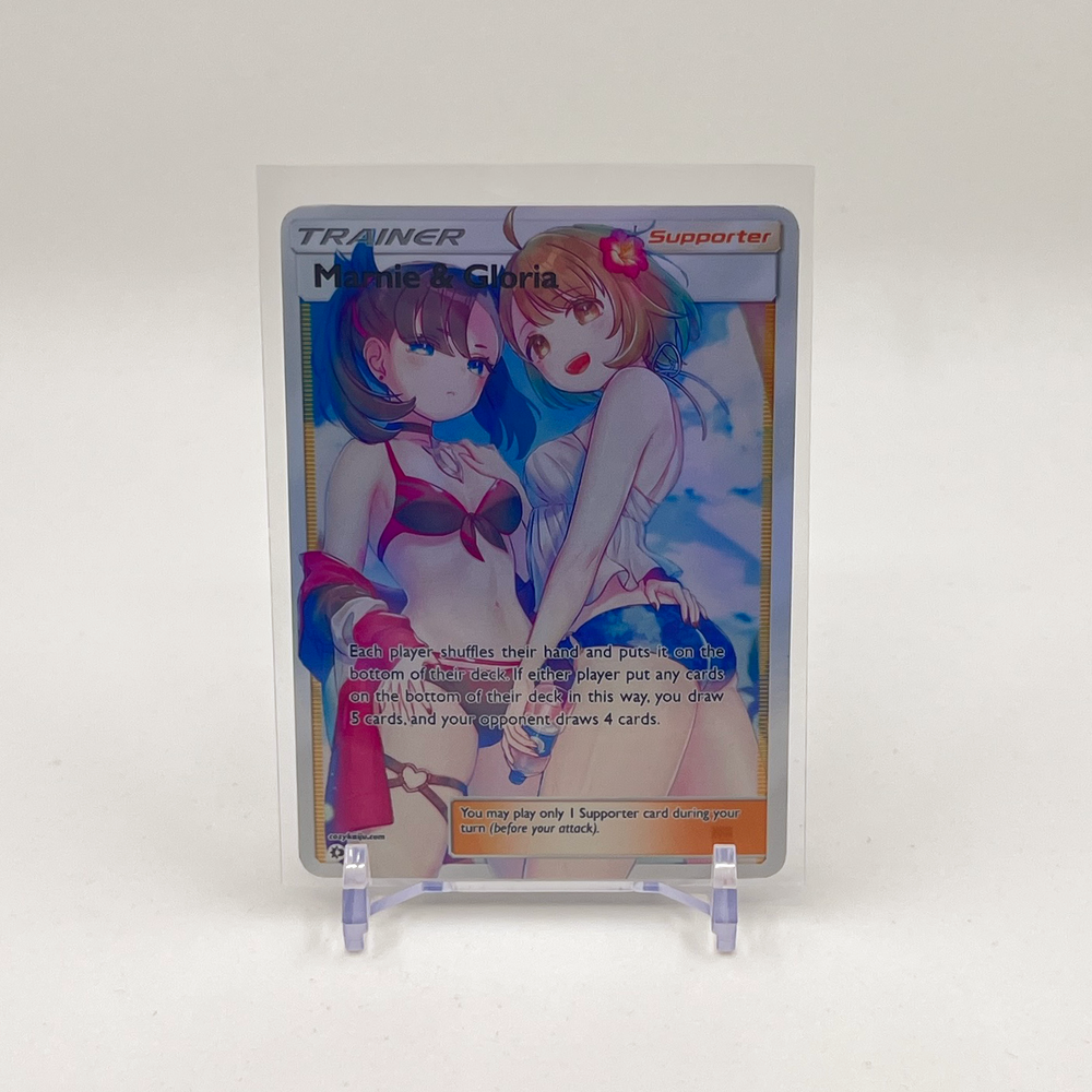 Marnie Gloria Full Art Holofoil Pokemon Waifu Goddess Story TCG Card