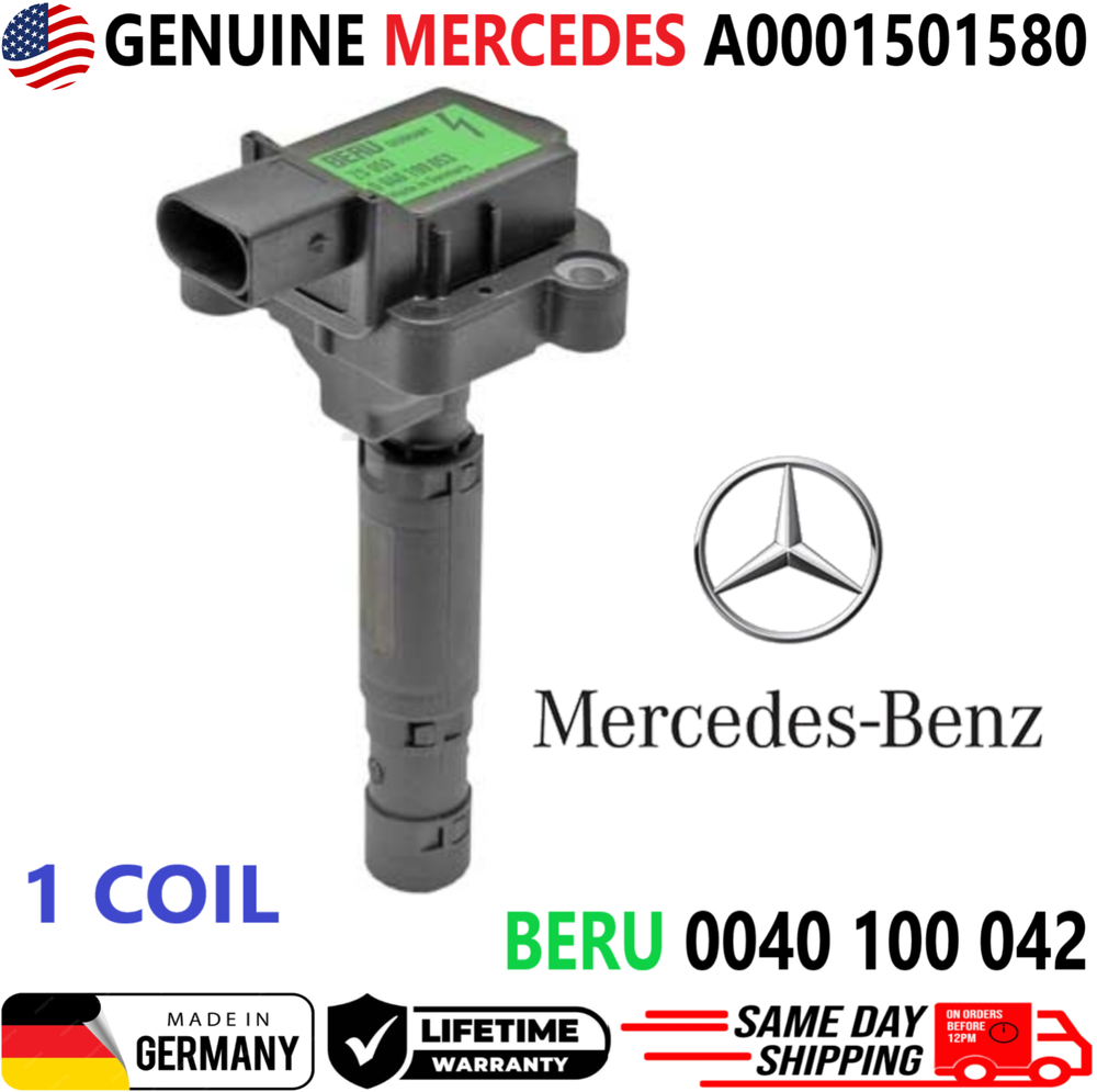 GENUINE Mercedes-Benz x1 Ignition Coil For 2003-2005 Mercedes-Benz C230 1.8L I4
